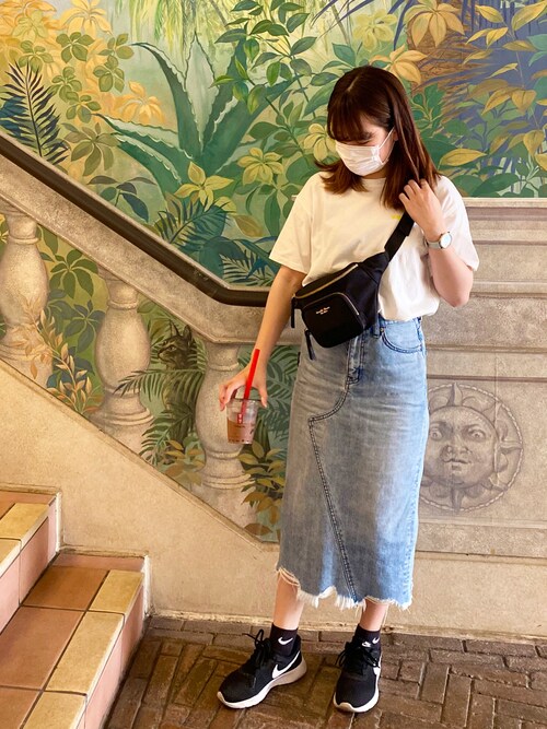 Hiroka Azul By Moussyのデニムスカートを使ったコーディネート Wear