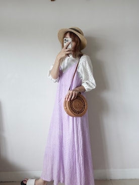 「URBAN RESEARCH Sonny Label（アーバンリサーチサニーレーベル）のアイテム（ワンピース/ドレス）」を使った、Justinekikiさん（レディース・162cm）の秋コーディネート
