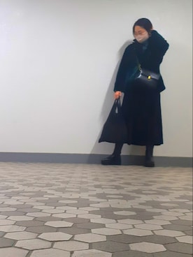 「COQULE（コクレ）のアイテム（ジャケット/アウター）」を使った、Polaさん（レディース・153cm）の冬コーディネート
