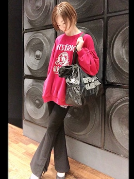「リラックスコーデ」｜「アイテム（財布/小物）」を使った、Hazukiさん（レディース・159cm）の秋コーディネート