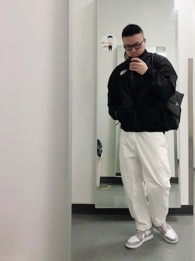 「アイテム（ナイロンジャケット）」を使った、蛋妮🐷さん（メンズ・175cm・30代）の秋コーディネート