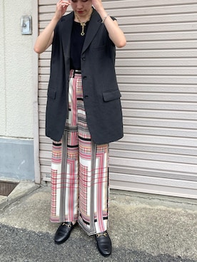 「HARDY NOIR（アルディーノアール）のアイテム」を使った、noaさん（レディース・165cm）の夏コーディネート