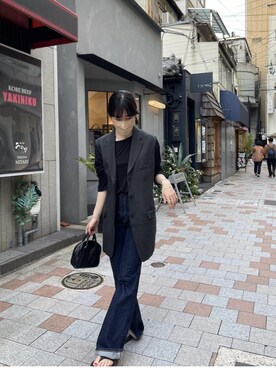 「HARDY NOIR（アルディーノアール）のアイテム」を使った、noaさん（レディース・165cm）の夏コーディネート