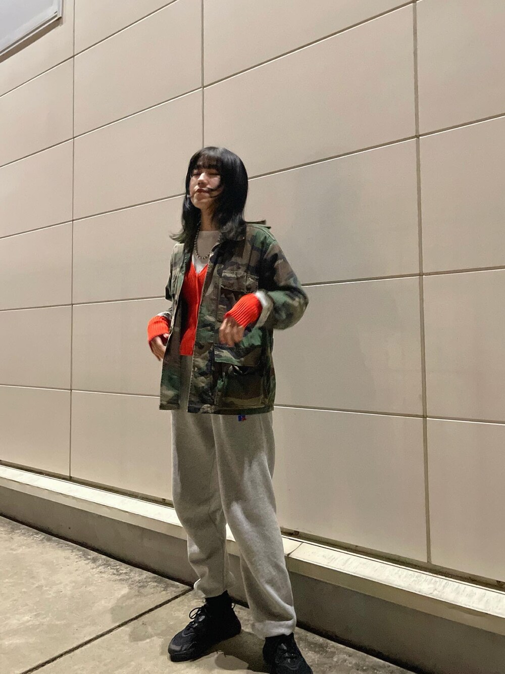 「ROTHCOのROTHCO:BDU ハードウォッシュミリタリージャケット◇◇（ミリタリージャケット、その他）」を使った、noaさん（レディース・165cm）の冬コーディネートの1枚目の写真