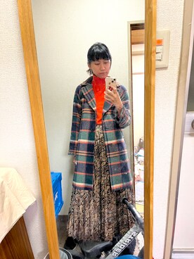 「SM2（エスエムツー）のアイテム（ジャケット/アウター）」を使った、mihaooさん（レディース・163cm）の冬コーディネート