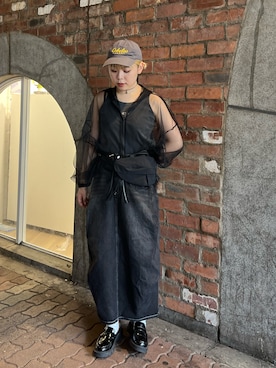 「金髪ショート」｜やまがみあかねさん（レディース・164cm）の春コーディネート