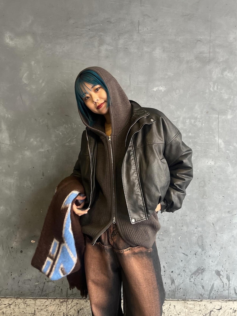 WHO'S WHO gallery ヴィンテージライクフェイクレザーボアブルゾン UNISEX/サイズ展開あり】3way ヴィンテージライクレザーボア