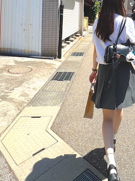 「agnes b.（アニエスベー）のアイテム」を使った、りなたんさん（レディース・167cm）の夏コーディネート