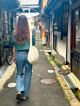「GRL（グレイル）のアイテム（ジャケット/アウター）」を使った、りなたんさん（レディース・166cm）の夏コーディネート