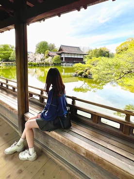 「アイテム（財布）」を使った、りなたんさん（レディース・166cm）の春コーディネート