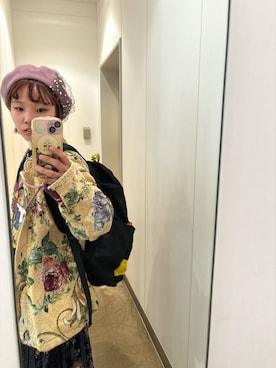 「アイテム（バックパック/リュック）」を使った、なっくんさん（レディース・149cm）の秋コーディネート