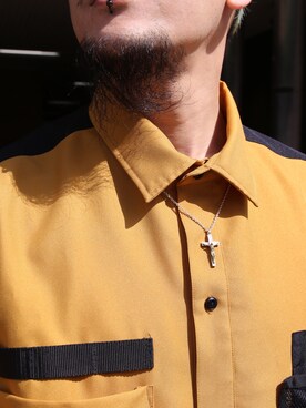 「Subciety（サブサエティ）のアイテム（アクセサリー）」を使った、Mt'（ミット）さん（メンズ・178cm）の春コーディネート