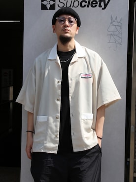 「Subciety（サブサエティ）のアイテム」を使った、Mt'（ミット）さん（メンズ・178cm）の春コーディネート