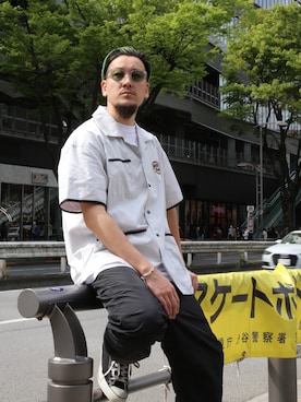 「Subciety（サブサエティ）のアイテム」を使った、Mt'（ミット）さん（メンズ・178cm）の春コーディネート
