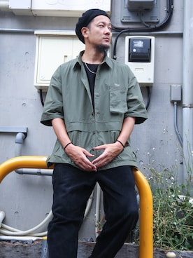「Subciety（サブサエティ）のアイテム」を使った、Mt'（ミット）さん（メンズ・178cm）の夏コーディネート