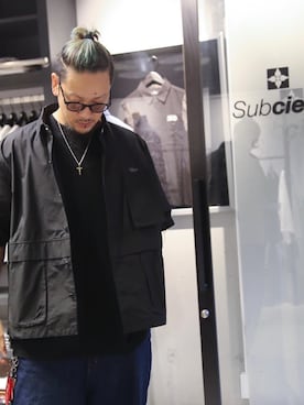 「Subciety（サブサエティ）のアイテム」を使った、Mt'（ミット）さん（メンズ・178cm）の夏コーディネート