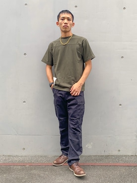 「アイテム（レッグウェア）」を使った、マルケス・タクヤさん（メンズ・175cm・20代）の夏コーディネート