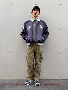 「アイテム（キャップ）」を使った、マルケス・タクヤさん（メンズ・175cm・20代）の冬コーディネート