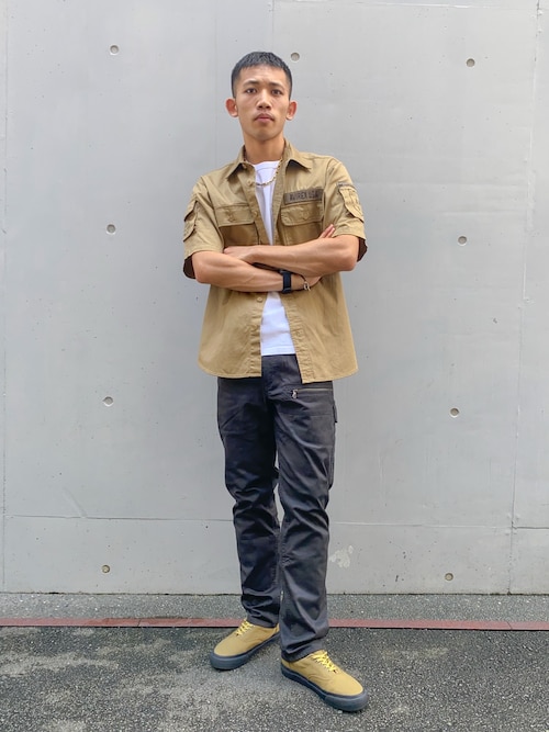 BASIC FATIGUE SHORT SLEEVE SHIRT / ベーシック ファティーグ 半袖シャツ / AVIREX / アヴィレックス