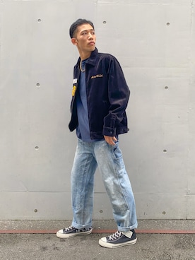 「アイテム（その他アウター）」を使った、マルケス・タクヤさん（メンズ・175cm）の秋コーディネート