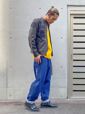 「AVIREX（アヴィレックス）のアイテム（アクセサリー）」を使った、マルケス・タクヤさん（メンズ・174cm）の夏コーディネート