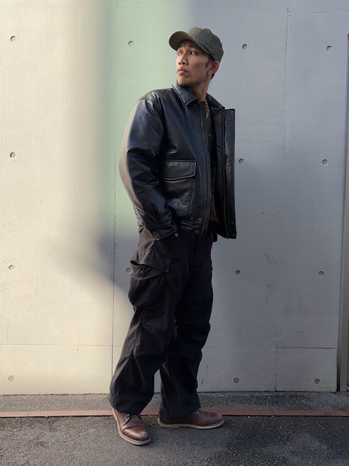 AVIREX × Eddie Bauer》LIGHT LEATHER BOMBER JACKET / ボンバー