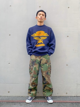 「アイテム（レッグウェア）」を使った、マルケス・タクヤさん（メンズ・175cm）の秋コーディネート