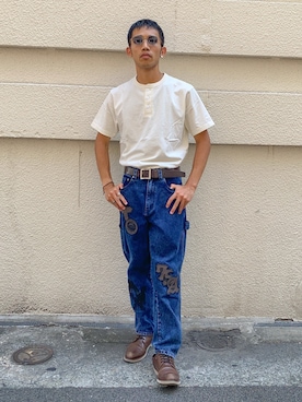 「アイテム（リング）」を使った、マルケス・タクヤさん（メンズ・175cm・20代）の夏コーディネート