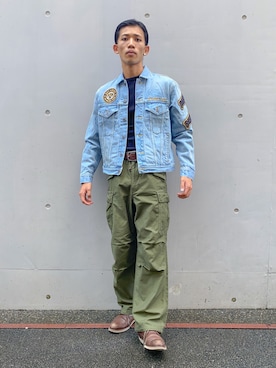 「アメカジ」｜マルケス・タクヤさん（メンズ・175cm・20代）の秋コーディネート