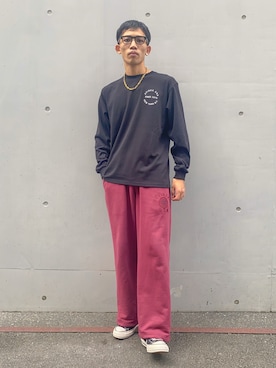 「アイテム（レッグウェア）」を使った、マルケス・タクヤさん（メンズ・175cm）の秋コーディネート
