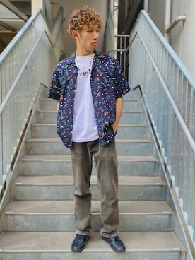 「AVIREX（アヴィレックス）のアイテム（アクセサリー）」を使った、マルケス・タクヤさん（メンズ・174cm）の春コーディネート