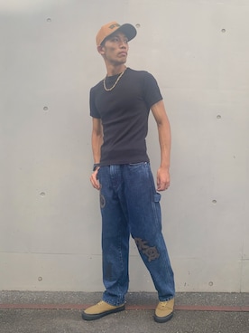 「アイテム（レッグウェア）」を使った、マルケス・タクヤさん（メンズ・175cm・20代）の夏コーディネート