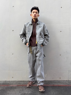 マルケス・タクヤさん（メンズ・175cm）の冬コーディネート