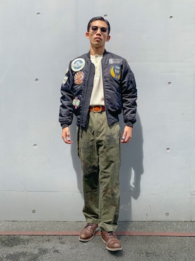 マルケス・タクヤさん（メンズ・175cm）の秋コーディネート