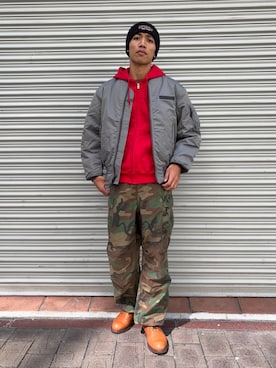 「アイテム（ソックス/靴下）」を使った、マルケス・タクヤさん（メンズ・175cm）の秋コーディネート