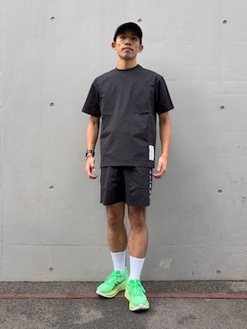 「AVIREX（アヴィレックス）のアイテム（キャップ）」を使った、マルケス・タクヤさん（メンズ・175cm）の春コーディネート