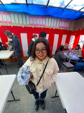 「ANAP（アナップ）のアイテム（ジャケット/アウター）」を使った、☺︎さん（レディース・152cm）の冬コーディネート