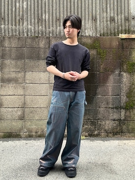 「Parts Lab.（パーツラボ）のアイテム」を使った、ユート/Yutoさん（メンズ・172cm）の春コーディネート