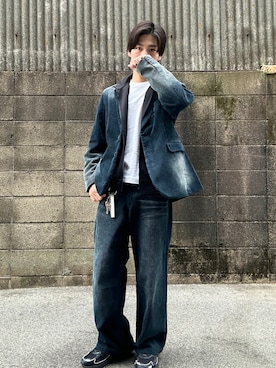 「アイテム（テーラードジャケット）」を使った、ユート/Yutoさん（メンズ・172cm）の冬コーディネート