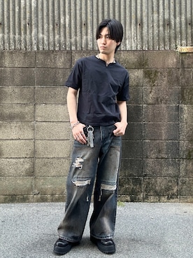 「GRANCY（グランシー）のアイテム」を使った、ユート/Yutoさん（メンズ・172cm）の夏コーディネート