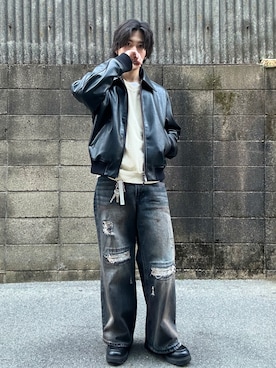 「CLEL（クレイル）のアイテム（パンツ）」を使った、ユート/Yutoさん（メンズ・172cm）の春コーディネート