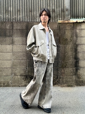 「CLEL（クレイル）のアイテム（ブルゾン）」を使った、ユート/Yutoさん（メンズ・172cm）の春コーディネート