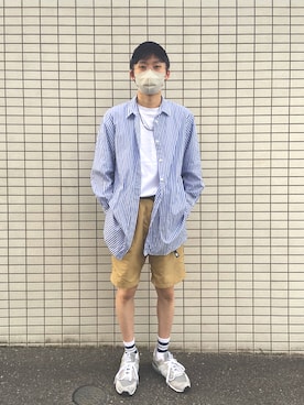 「FRUIT OF THE LOOM（フルーツオブザルーム）のアイテム（レッグウェア）」を使った、283さん（メンズ・168cm）の春コーディネート