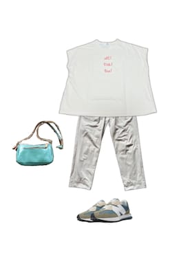 「NEW BALANCE（ニューバランス）の327（スニーカー、グリーン系）」を使った、uuy akirさん（レディース・149cm）の夏コーディネート