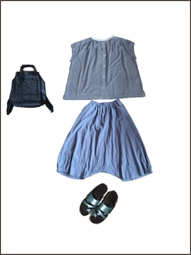 「SAYA（サヤ）のアイテム」を使った、uuy akirさん（レディース・150cm）の夏コーディネート