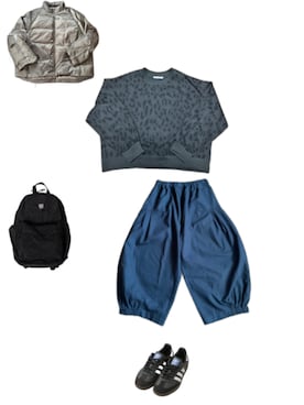 「アイテム（スウェット）」を使った、uuy akirさん（レディース・149cm）の秋コーディネート