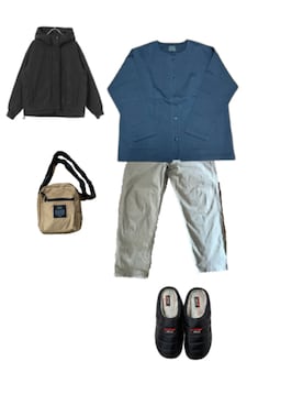 「ITEMS URBANRESEARCH（アイテムズ アーバンリサーチ）のアイテム」を使った、uuy akirさん（レディース・149cm）の冬コーディネート