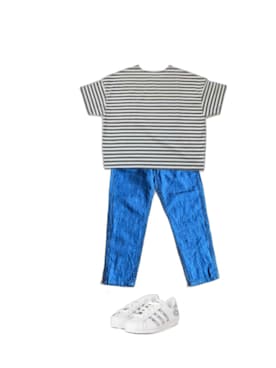 「adidas（アディダス）のスーパースター [Superstar] アディダスオリジナルス（スニーカー、ホワイト系）」を使った、uuy akirさん（レディース・149cm）の夏コーディネート
