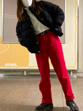 「jouetie（ジュエティ）のアイテム（ダウンジャケット/コート）」を使った、MoNoさん（レディース・158cm）の冬コーディネート