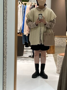「asos（エイソス）のアイテム（ブーツ）」を使った、Harukaさん（レディース・162cm）の秋コーディネート
